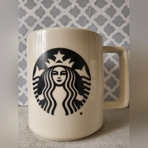 Starbucks 2015 White & Black Siren 14oz Mug
